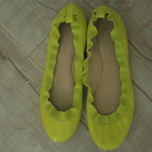 Banana Republic Neon Green Ballet Flats